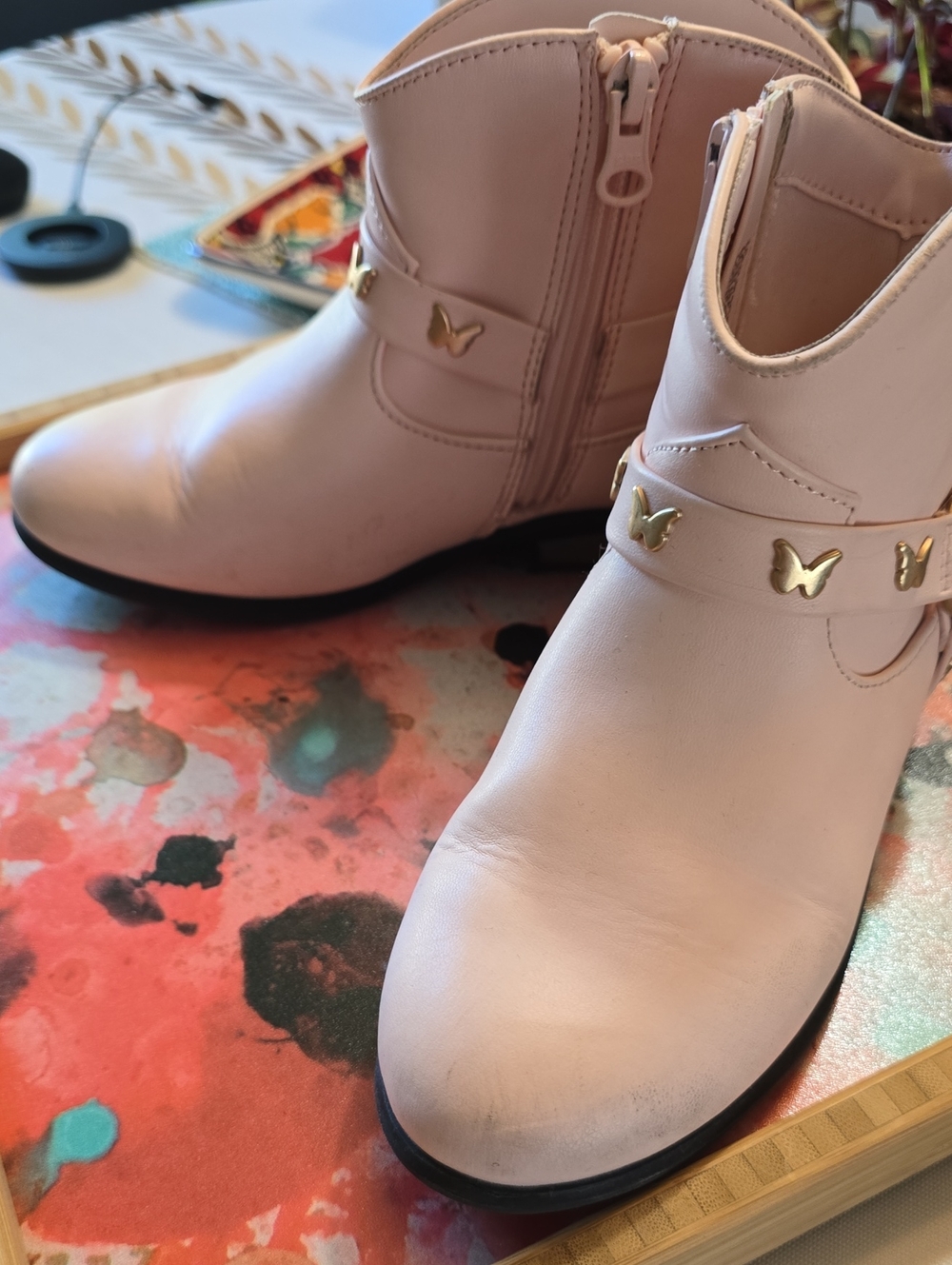 Cat And Jack Girl's Low Western Boots